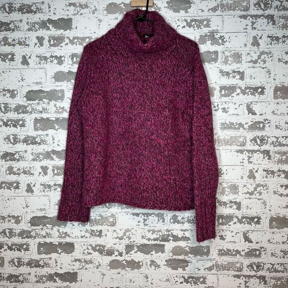 Gap | woke purple turtle neck wool blend vintage sweater - Picture 8 of 8